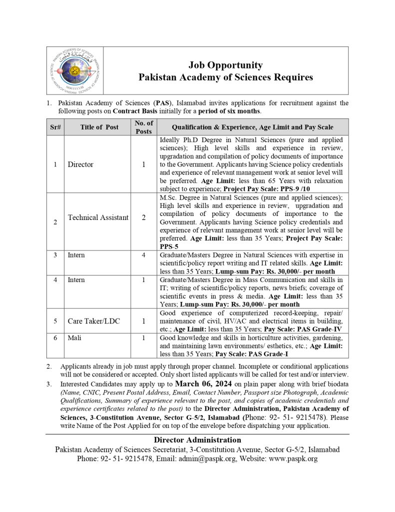 PAS-Advertisement-Feb 2024-HR for Policy