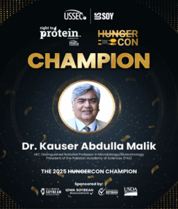 Dr. Kauser Abdulla Malik honored with Zero Hunger Champion Award